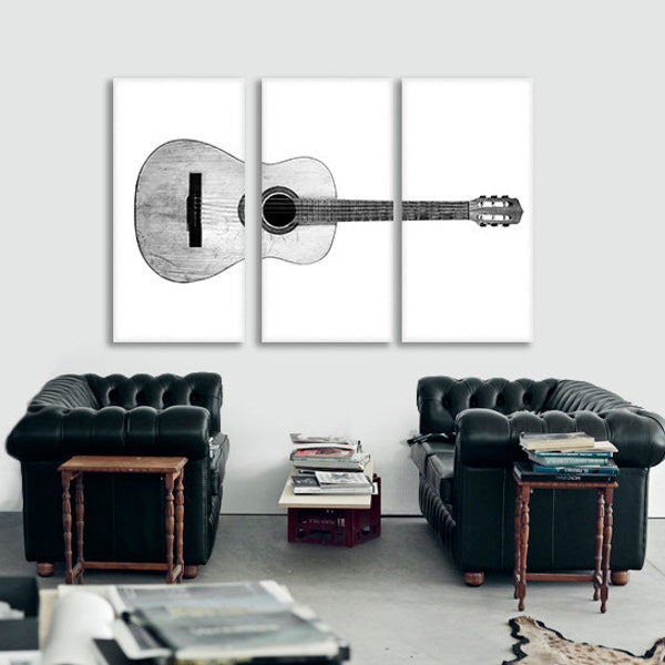 Guitar Wall Art Etsy