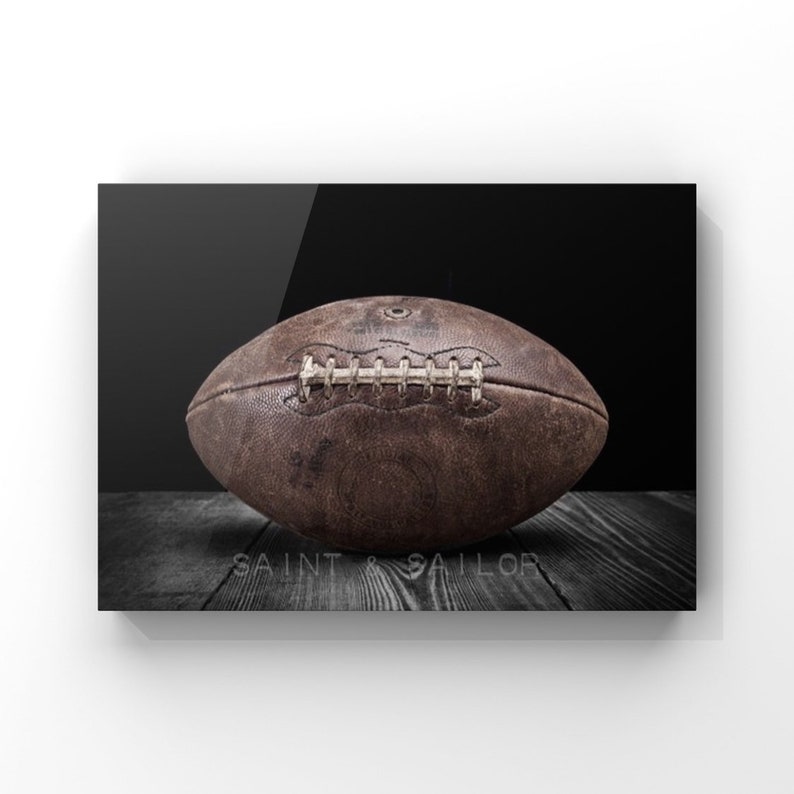 Vintage Football On Black on Black Photo Print , Decorating Ideas, Wall Decor, Wall Art, Kids Room, Nursery Ideas, Gift Ideas, image 10