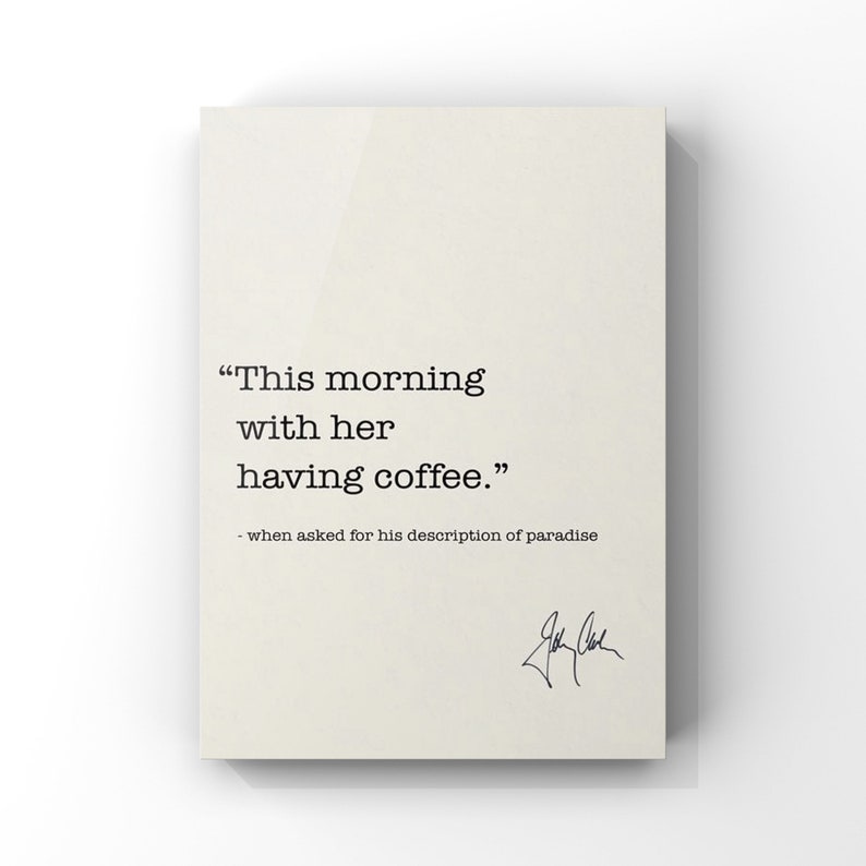 This Morning With Her Having Coffee Johnny Cash Quote Canvas Etsy