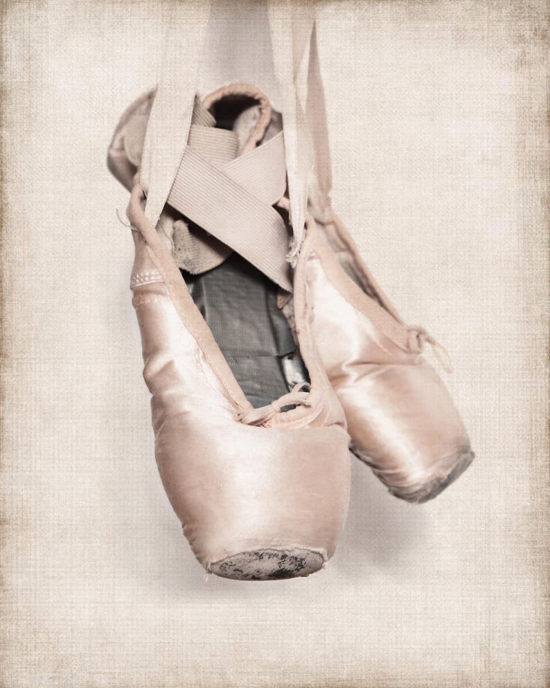 Vintage Ballet Slippers Photo Print, Girls Nursery decor, French Decor Ballerina girls room prints, Ballet Prints, image 5