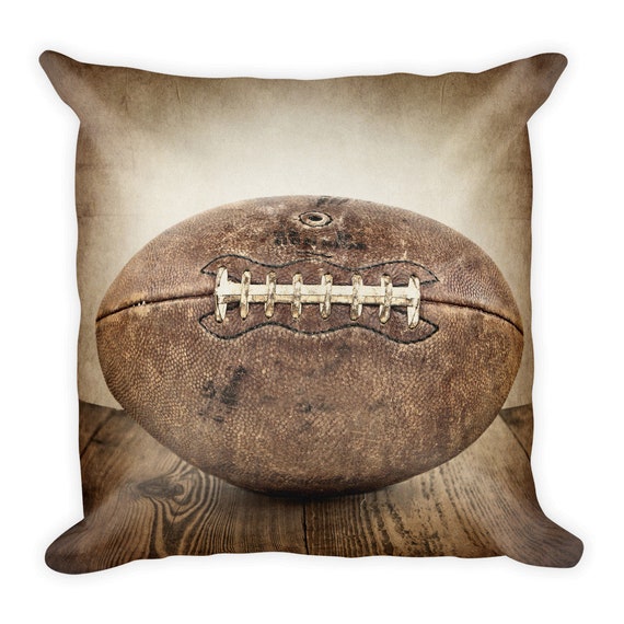 Vintage Football Square Pillow | Etsy Football pillow case | Etsy