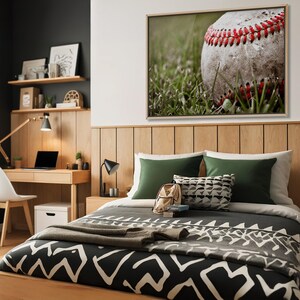 Baseball Close Up in the Grass Photo print, Boys Room decor, Boys Nursery Ideas, Sports art, Sport Prints, Man Cave