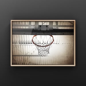 Basketball Hoop Straight On  Photo Print ,Decorating Ideas, Wall Decor, Wall Art, MVP, Kids Room, Nursery Ideas, Gift Ideas,