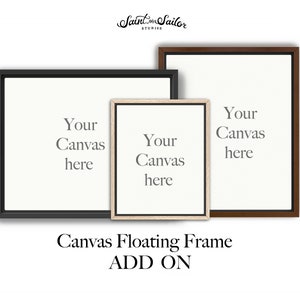 Canvas Frame ADD-ON: Professional Custom Framing (Canvas Floating framed canvas) | Free Shipping