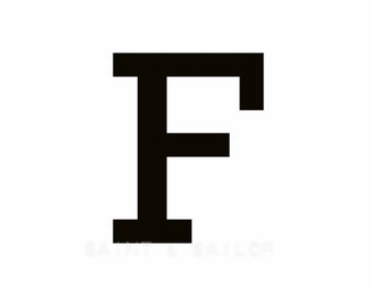 Letter F in 4 color choices, Monogramed Photo Print or Canvas kids Wall art