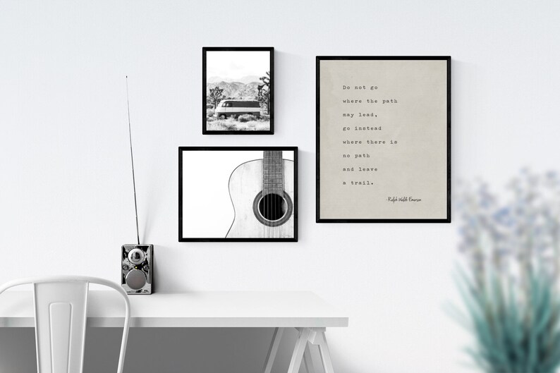 Ralph Waldo Emerson Quote Print - Motivational Office Decor image 5