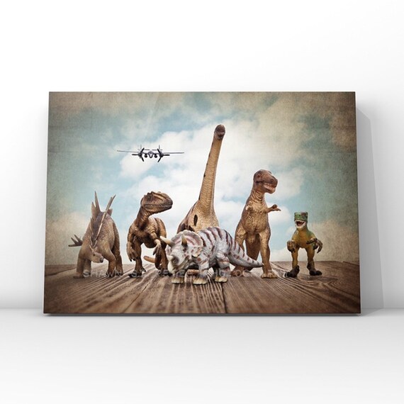 Tyrannosaurus Car Chomp, Dinosaur, Photo Print, Boys Room Decor