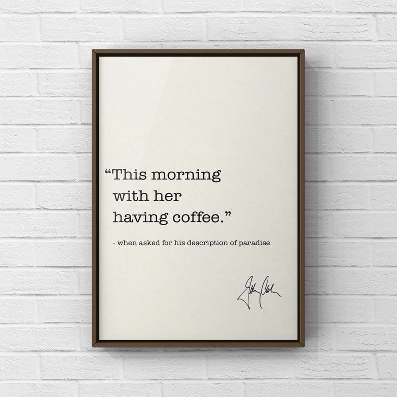 This Morning With Her Having Coffee Johnny Cash Quote Canvas Etsy