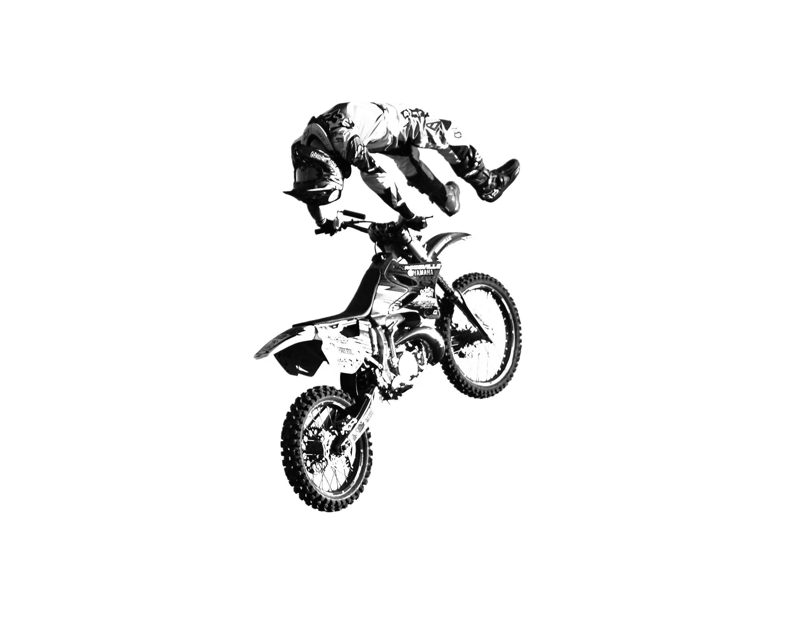 Motocross Backflip Art Print, Vintage Style, Motorcycle Wall Decor - Etsy