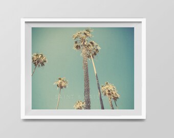 La Jolla Palm Tree Print, Retro Surf Decor (Digital Download)
