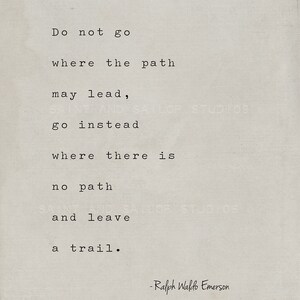 Ralph Waldo Emerson Quote Print - Motivational Office Decor image 3