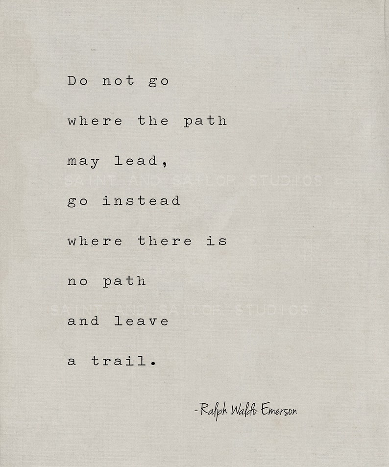 Ralph Waldo Emerson Quote Print - Motivational Office Decor image 3