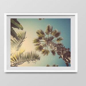 Set of 9 Surf Beach Decor Photo prints, beach photos, , yellow, turquoise, sunset, retro, vintage surf home decor, beach wall art image 5