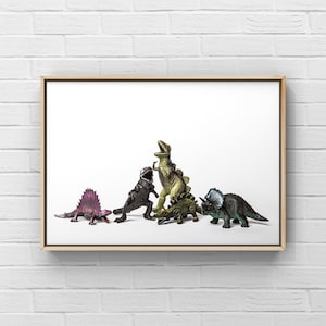 Dino gang, Dinosaur Wall Art, Photo Print, Boys Room Decor, Dinosaur Art,  print or canvas