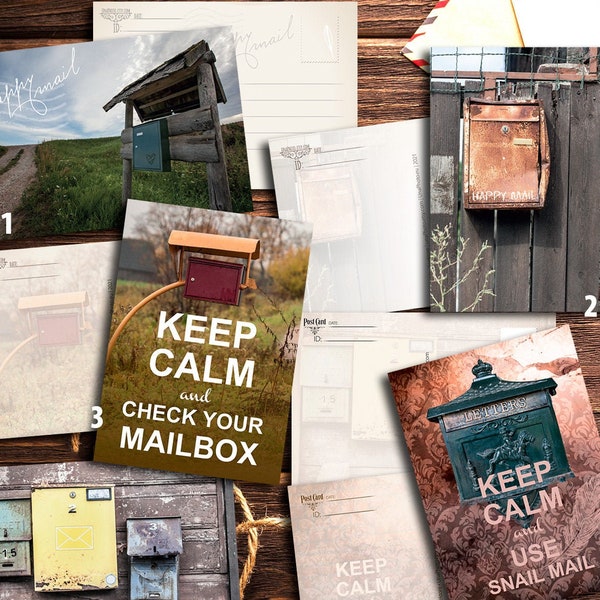 Mail box Postcards for Postcrossing (A6) Letterbox photo cards