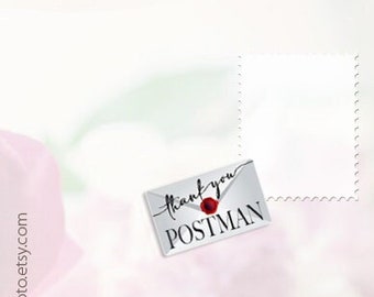 Set di adesivi per posta di ringraziamento POSTMAN per fan di Postcrossing, pianificatori, attività per bambini o adesivi per la prenotazione di rottami. Posta ordinaria e busta