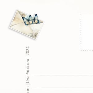 Set di adesivi a forma di farfalle e buste per la posta, adatti per Postcrossing, agende, attività per bambini o adesivi per scrapbooking.