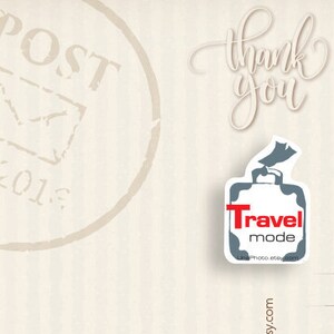 Lot de 8 autocollants de courrier prioritaire en mode voyage pour les fans de Postcrossing, les planificateurs, les autocollants de réservation de ferraille. Sticker résistant aux intempéries pour ordinateur portable