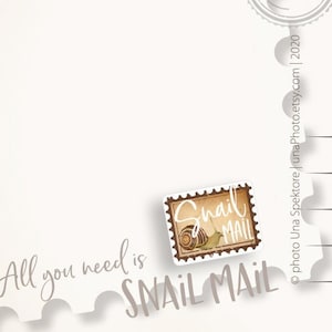 Snail Mail Pegatinas para decoración de postales Correo prioritario - Sobre o Etiqueta de embalaje Post Set