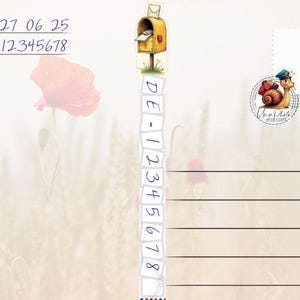 Lot de 10 autocollants jaunes pour boîtes aux lettres et cartes postales pour les fans de Postcrossing. Décoration de carte postale pour la partie médiane ou le bord
