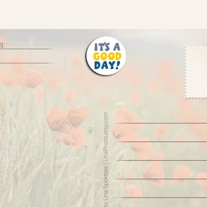 10er-Set - ITS A GOOD DAY! Sticker - Planer Sticker. Postkarten Sticker. Verpackungsaufkleber Post Set. Wetterfester Laptop Aufkleber