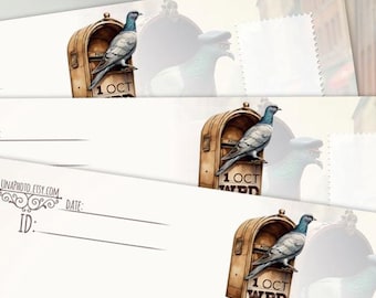 Postcrossing Pigeon mail Sticker Set: World Postcard Day Snail Mail Dove