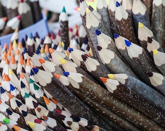 Pencils Postcard for Postcrossing fans - Fine Art Photography or Canvas Print