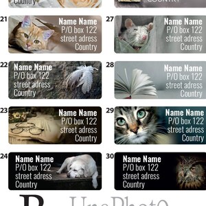 Custom Return Address B Labels. Personalized stickers. Chose your favorite.