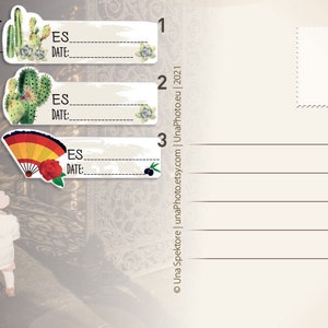 Autocollants d'identification de carte postale personnalisés, autocollants de carte postale pour les expéditeurs de courrier ou les fans de Postcrossing. Lot de 100