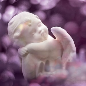 Postales de angelitos para fans de Postcrossing. Fotografía artística o impresión en lienzo