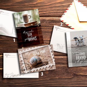 Postcards All You need for Postcrossing fans (A6) Snail mail photo cards
