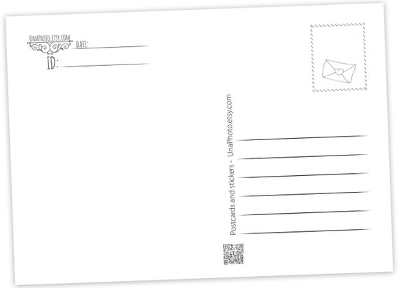 Plantilla Para Reverso De Postal Vintage 1300x1300