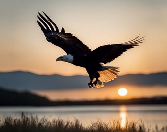 Wild Wonder - Eagle Postcard for Postcrossing fans. Fine art photo or Canvas Print