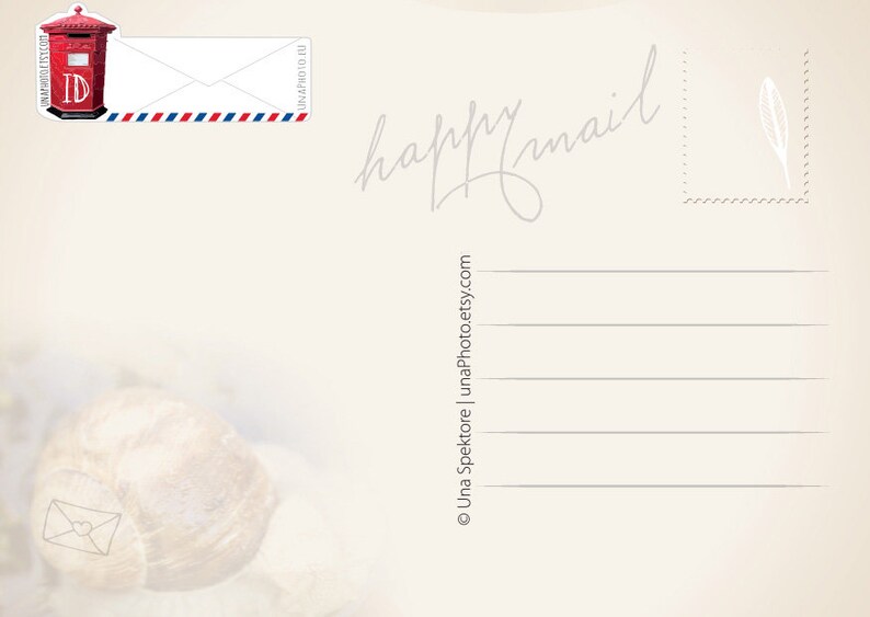 Juego de 3 brillantes pegatinas de identificación tipo postal Letter BOX para fanáticos de Postcrossing imagen 5