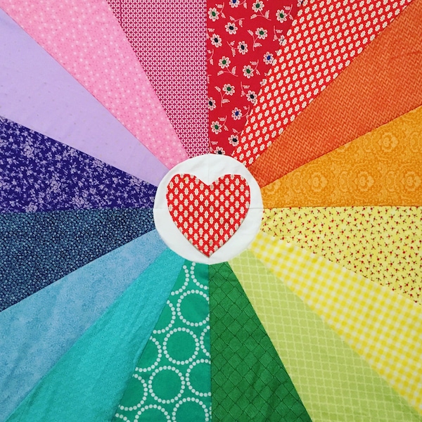 Rainbow Quilt Pattern Etsy