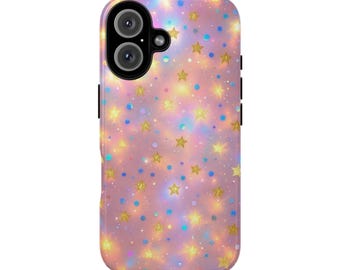 Pastel Starry Sky Tough Case | Pink Galaxy Stars Phone Case