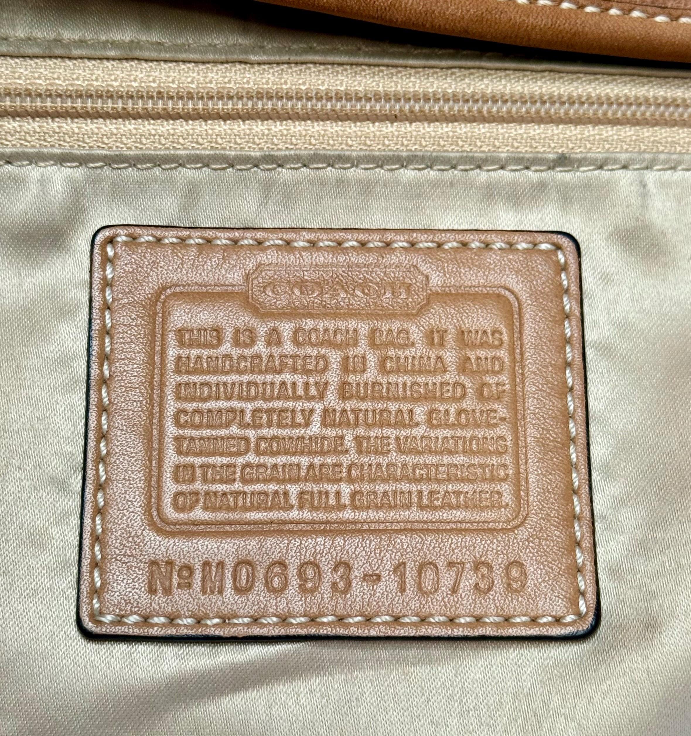 Coach Ergo Reissue 10739 Shoulder Bag, English Tan Leather, Y2K 