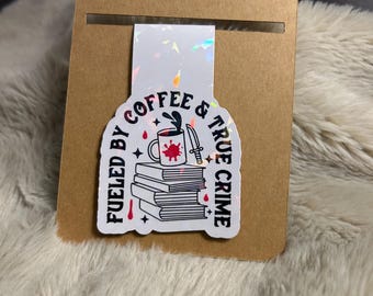 Coffee and True Crime Magnetic Bookmark