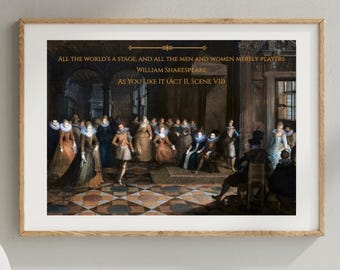 Shakespeare Quote Print: Renaissance Art, Literary Wall Decor (Digital Download)