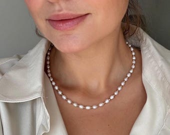 Freshwater Pearl Necklace & Bracelet Options – Gold Beaded Jewelry, Elegant Gift for Women
