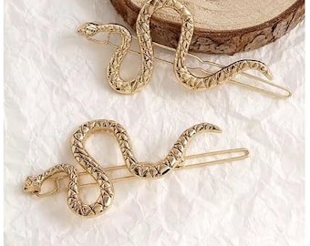 Halloween Snake Hair Clip – Gothic Medusa Barrette, Metal Punk Hairpin for Women & Girls(2pcs)