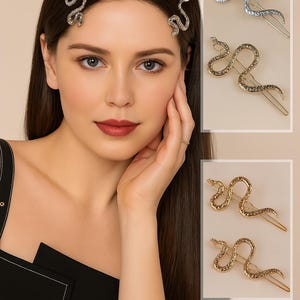 Medusa barrettes set Amazon.com : JONKY Gold Snake Hair Clip Medusa Headpiece  main image 4