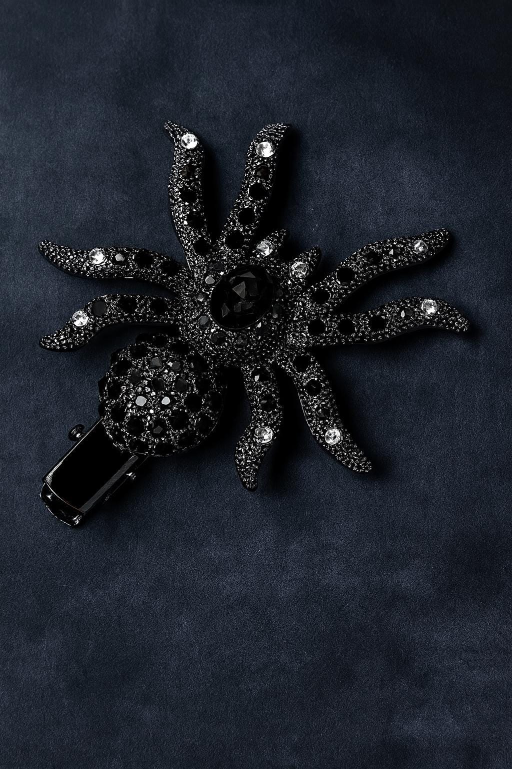 Rhinestone Spider Hair Clip: Halloween Costume Barrettes - Etsy display picture 2