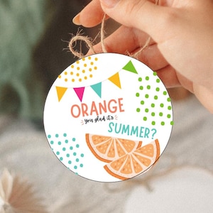 Etiquetas de regalo de fin de curso para profesores / Último día de clases / Plantilla editable de Canva