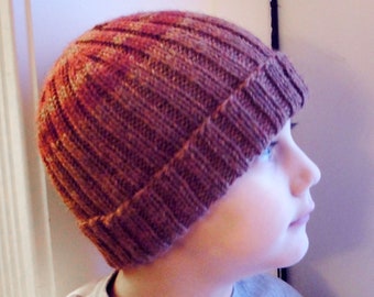 KNITTING PATTERN: Easy Sailor/Watchman's Hat Pattern for men, women, children | Rolled-brim beanie | Perfect for beginners | "Killick Cap"