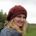 Instant Download PDF Slouchy Beanie Knitting PATTERN - Woman's Knit Hat, Girls' Hat, "Lucy Pevensie Tam" - Quick-Knit, cables. Easy