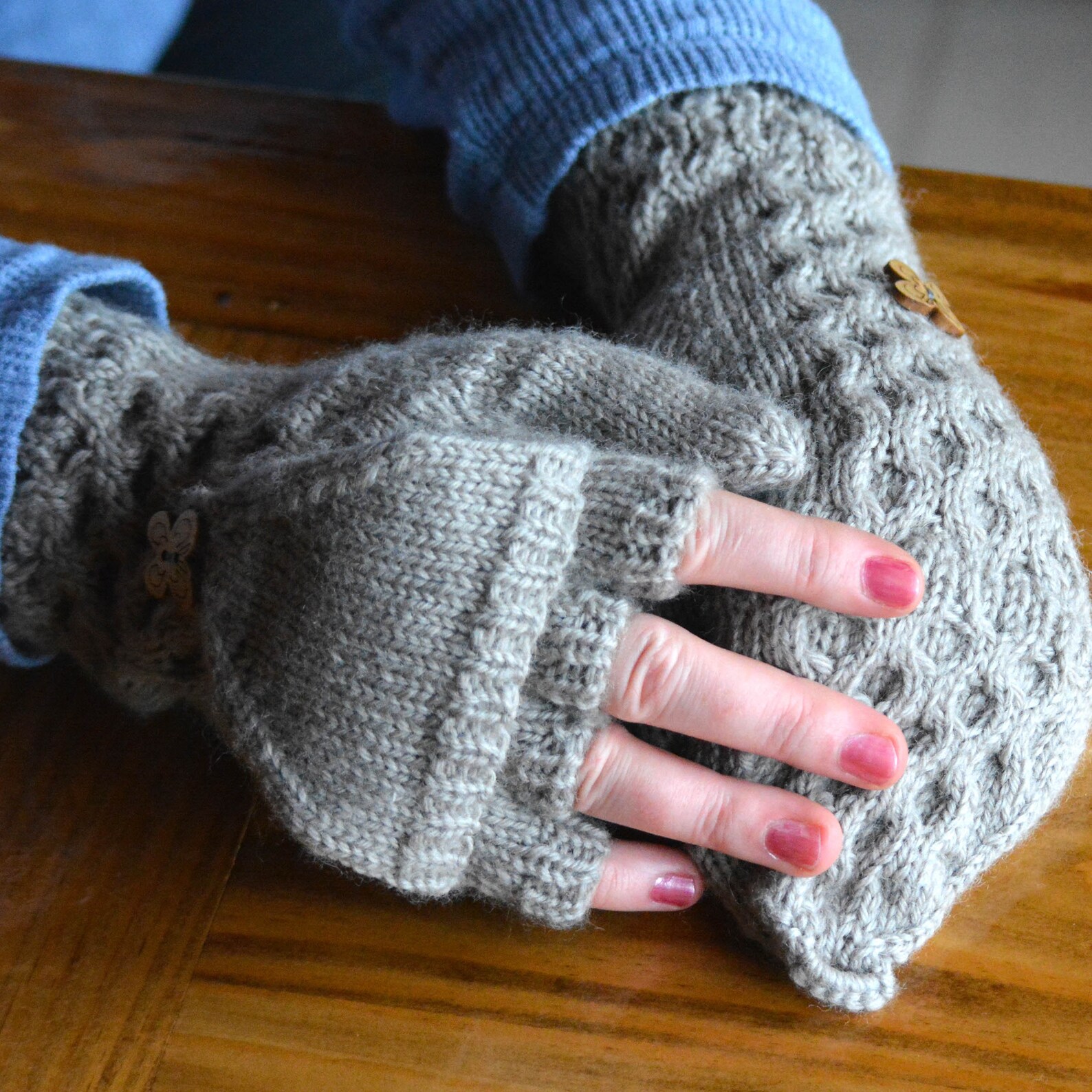 Knitted Fliptop Glove PATTERN PDF Men Women Kids Etsy