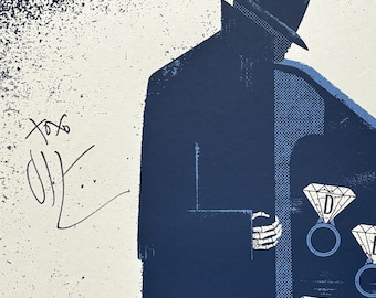 Dan Bejar signed Destroyer gig poster 2025