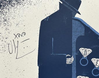 Dan Bejar signed Destroyer gig poster 2025