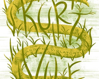 Kurt Vile gig poster 2022